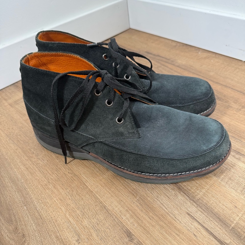 Xsensible Stetchwalker Men's Black Suede Chukka Boots Comfort 45
